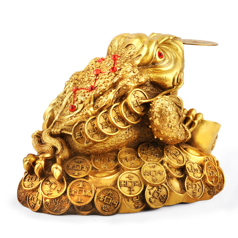 纯铜金蟾摆件 开光三脚蟾蜍特大号三足金蟾店铺开业工艺礼品