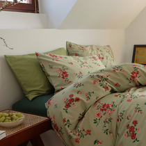 Palace style retro French cotton pillowcase single cotton twill printed pillowcase single 1 pair 48 * 74cm