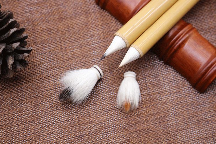 仿唐缠纸鸡距笔单支硬毫笔古法单支硬毫笔兔兼毫短锋抄经二王单支