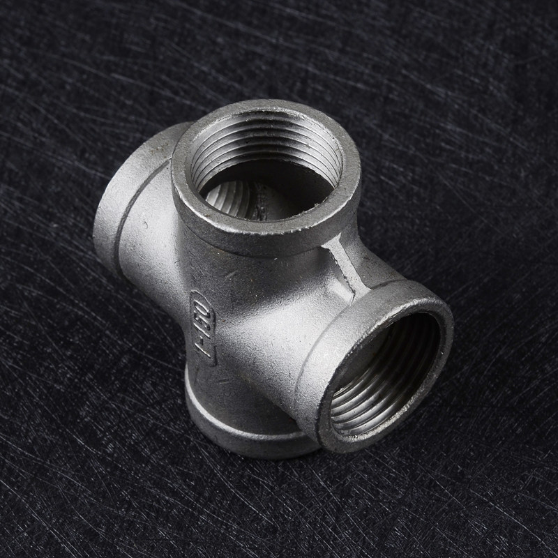 201/304不锈钢内螺纹丝扣四通/内丝四通dn15 20 25 32 40 50