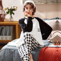 Pajamas Woman Spring Autumn Season Pure Cotton Long Sleeves 2022 New Extras Big Code Princess Wind All-cotton Home Suit Suit