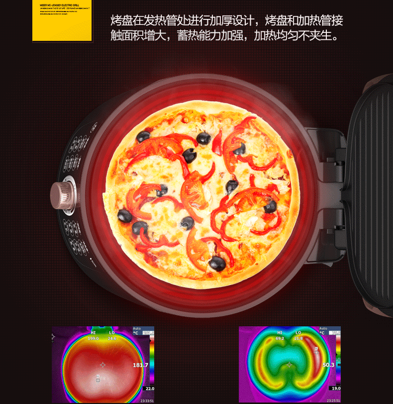 美的家用双面加热煎新款正品电饼档介绍