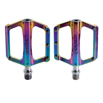 Black bicycle bearing pedal colorful aluminum alloy pedal mountain bike road car folding car universal foot