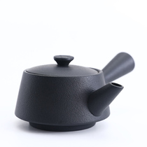 Day Style Black Pottery Kongfu Tea Zen Wind Home Office Brief side to make pot ceramic tea tea maker Small single pot tea maker