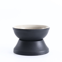 Black Pottery Coarse Pottery Tea Leak Tea Filter Retro Ceramics Day Style Home Tea Consideration Septa Tea Filter Utilita Tea Accessories