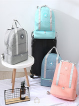 Wet and dry separation backpack outdoor travel backpack can be set tie rod fitness bag waterproof swim bag independent shoe compartment