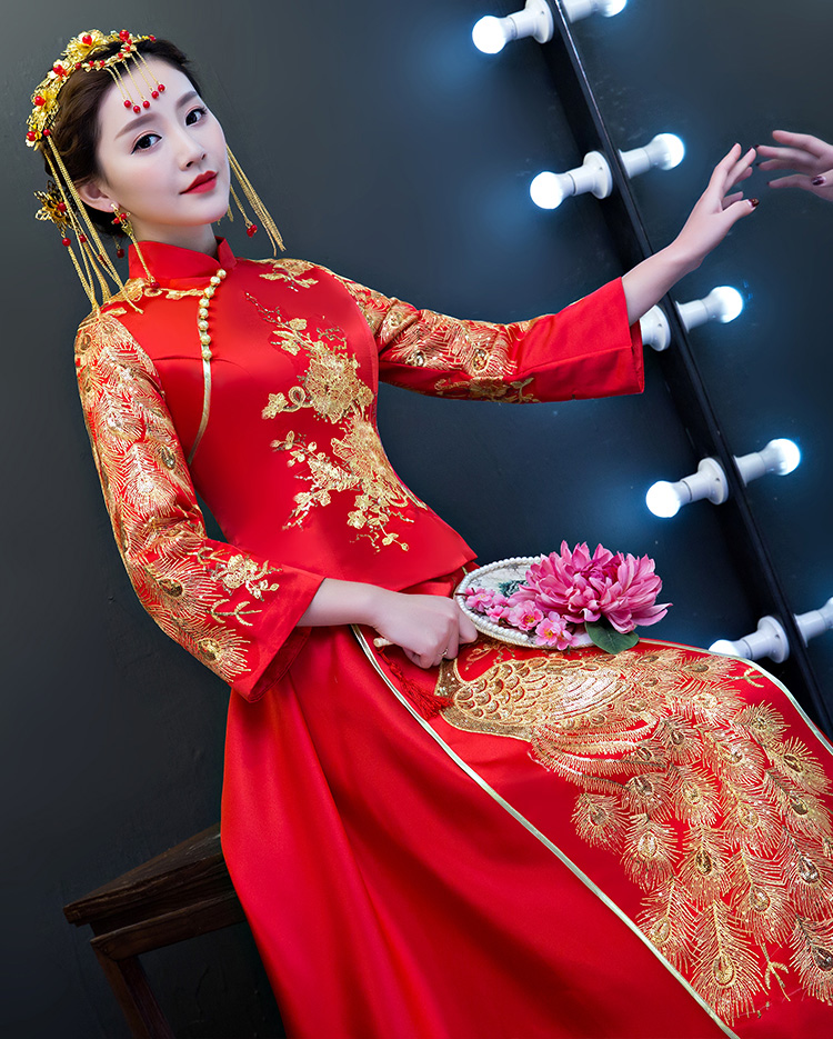 当婚纱遇到中国风,新娘子太惊艳动人!