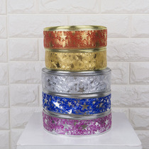 2 M Music symbol five-pointed star ribbon ribbon ribbon ribbon diy bow Christmas tree decorations