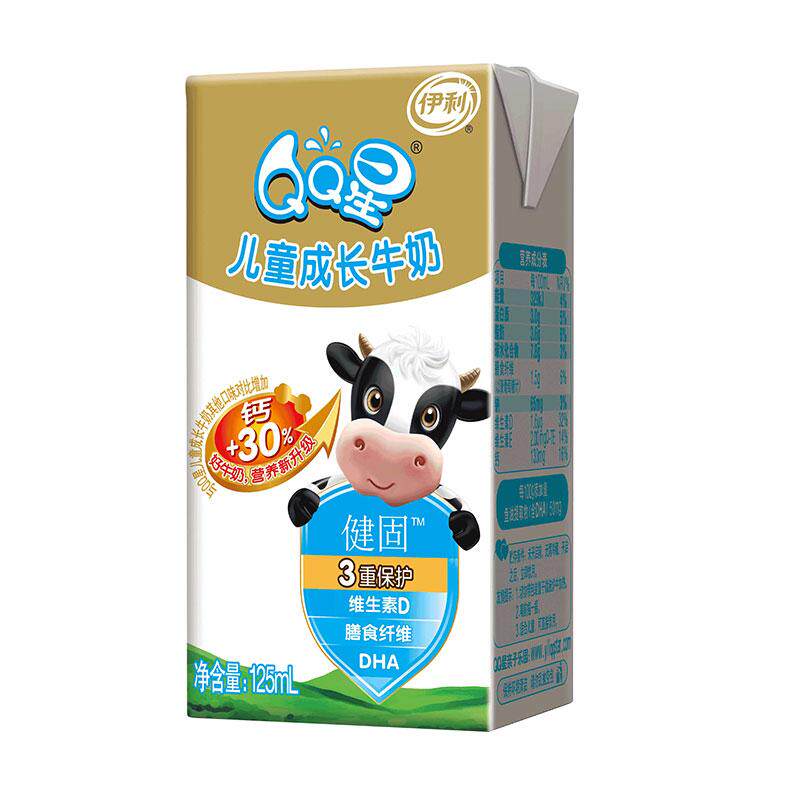 伊利qq星儿童成长牛奶健固型