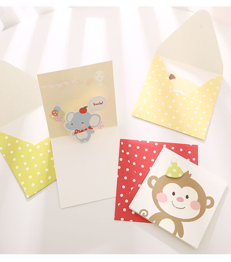 韩国创意可爱迷你卡通教师节小卡片儿童节日祝福感谢生日留言贺卡