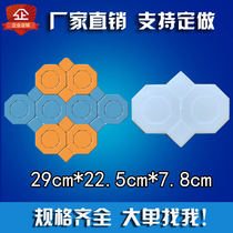 New rural courtyard floor colored flower brick abrasive tools vegetable garden paving brick square anti-skid brick plastic model