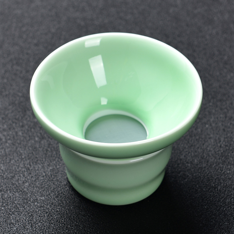 So be hilarious kung fu tea set) accessories celadon teapot teacup ceramic) make tea tea strainer filtering device