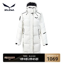 salewa outdoor sports cotton clothing womens autumn and winter new warm windproof wear-resistant long down jacket