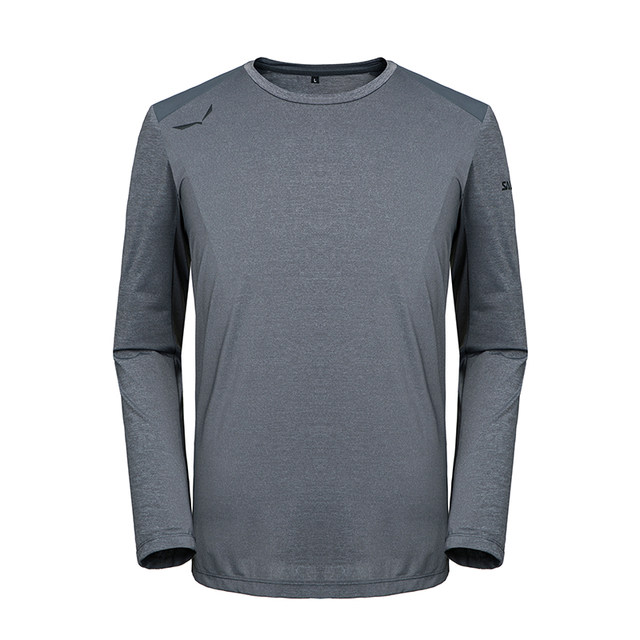 Sha Lehua SALEWA German outdoor long-sleeved round neck sports comfortable quick-drying T-shirt simple men SWAJG81006 Sha Lehua SALEWA German outdoor long-sleeved round neck sports comfortable quick-drying T-shirt simple men SWAJG81006