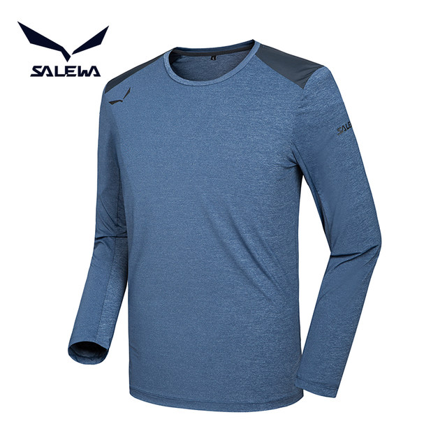 Sha Lehua SALEWA German outdoor long-sleeved round neck sports comfortable quick-drying T-shirt simple men SWAJG81006 Sha Lehua SALEWA German outdoor long-sleeved round neck sports comfortable quick-drying T-shirt simple men SWAJG81006