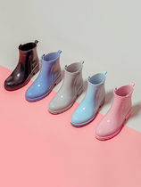 Rainy Day Waterproof Shoes Rain Boots Summer Section Women 2022 New Ladies Rain Shoes Waterproof And Abrasion Resistant External Wear Laundry Cleaning