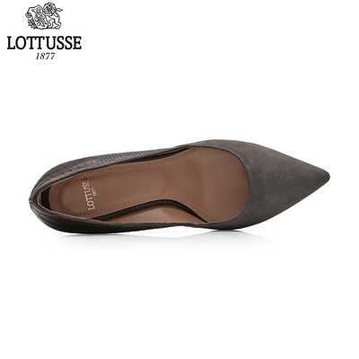 【秋冬新款】LOTTUSSE/乐途仕 真皮手工时尚绒面高跟鞋女鞋 S9909