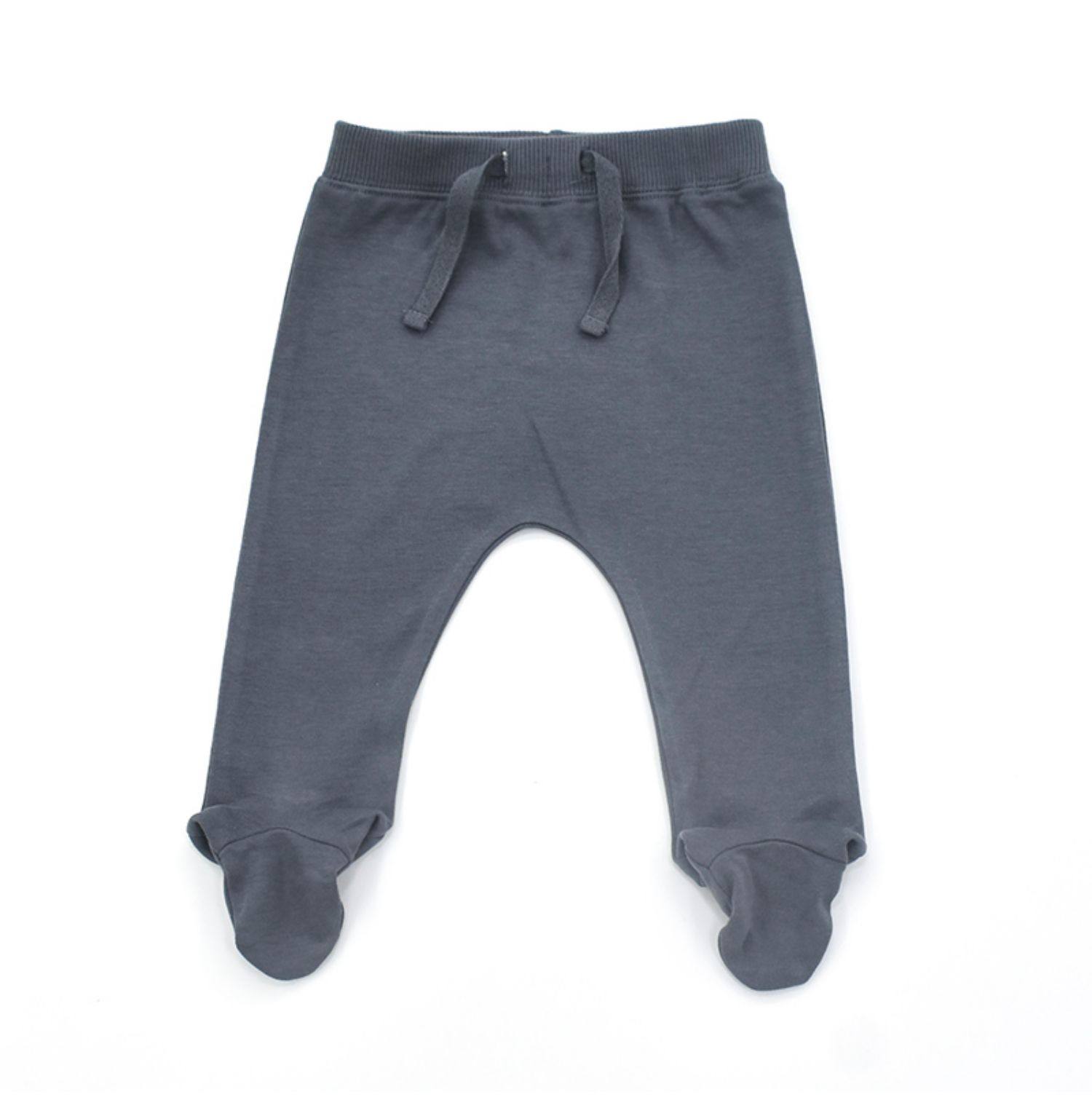 外贸春秋季0-3m新生婴儿纯棉包脚裤长裤子初生儿宝宝连袜连脚裤