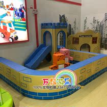 New childrens Castle ball pool center Early Education Center soft fence childrens physical training slide