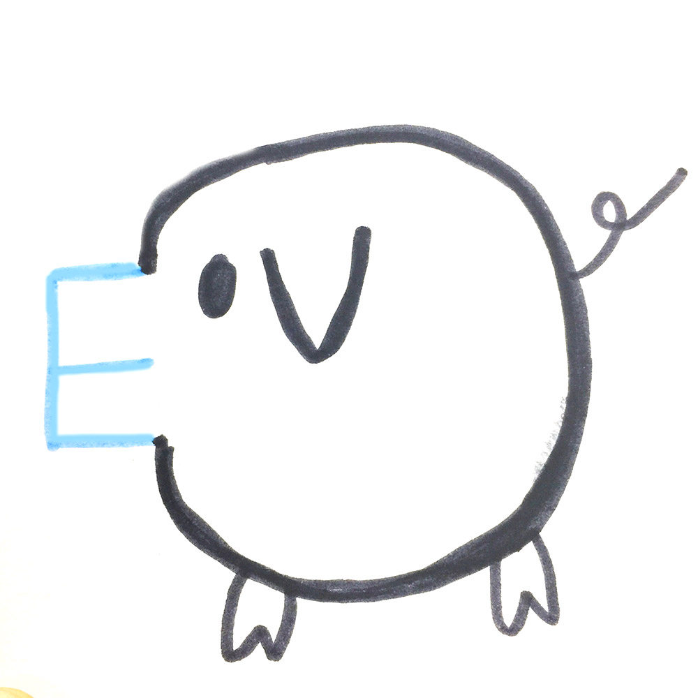 思笔乐绘画课堂#有趣的字母画