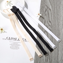 Black underwear shoulder strap bra wide shoulder non-slip replacement belt single collar exposed small bracelet ancestor small holster female