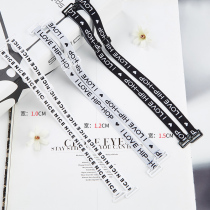 New letter shoulder strap broadband underwear bra hanging neck non-slip cross shoulder strap can be exposed one-word collar suspender female