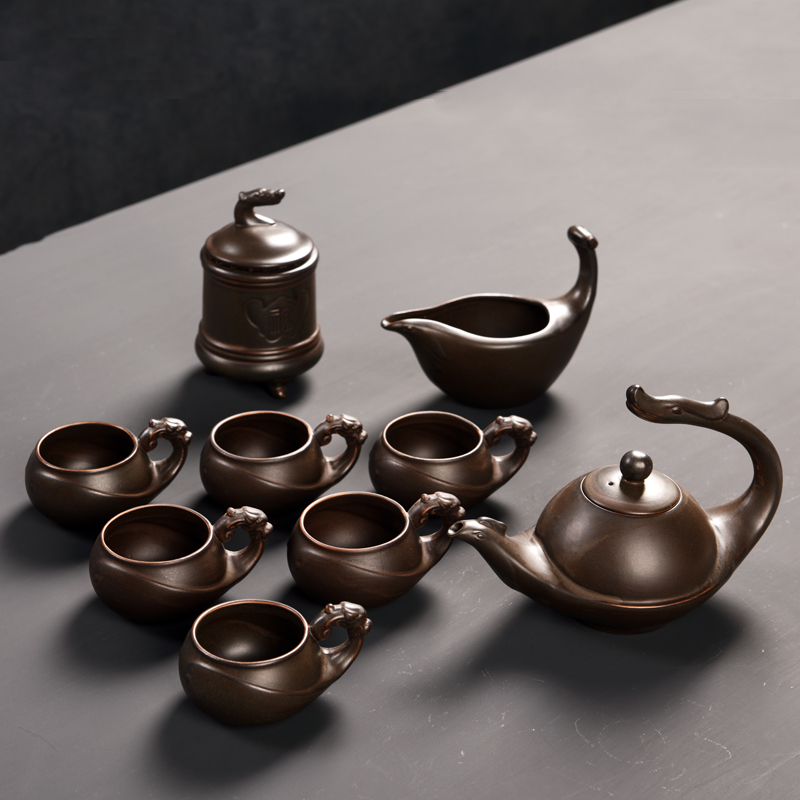 All the popular contracted Chinese kung fu tea sets the teapot teacup of a complete set of household ceramic tea kungfu tea set