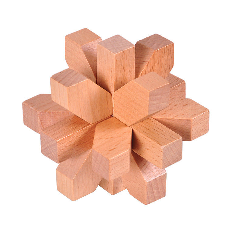 莫须有孔明锁鲁班锁梅花锁解压成人老年人古典创意益智玩具