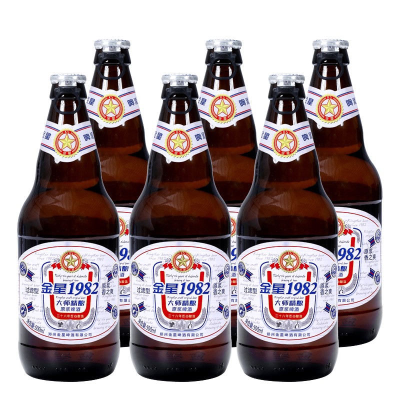 金星1982大师精酿500ml*6瓶(热品库)