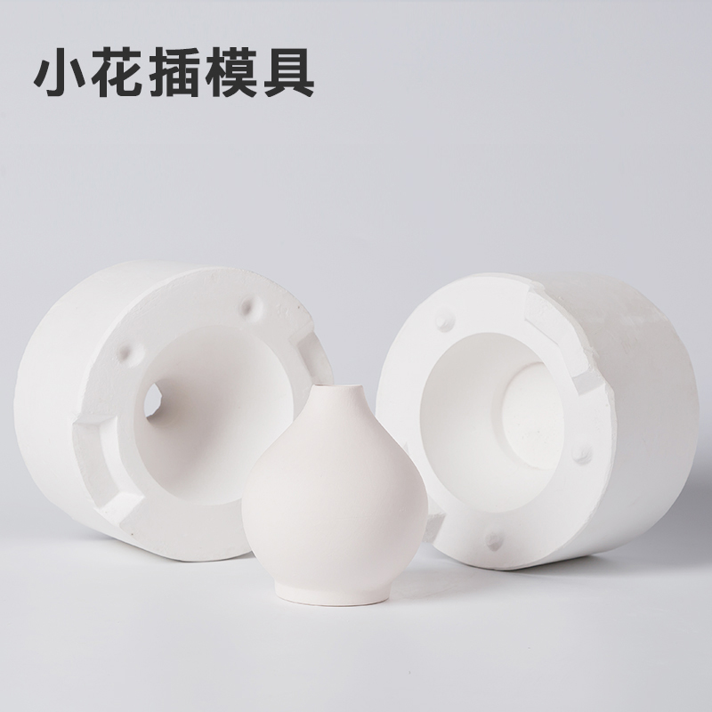 Pottery flower mould gypsum grouting mould checking Pottery diy ceramic tool