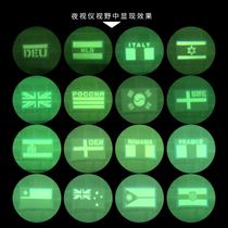 European infrared reflective Spanish Korean InFranco-German flag camouflage magic sticker Tactical arm badge on duty shoulder badge