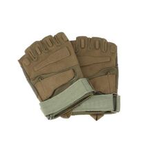 Outdoor mountaineering equipment finger cover labor insurance work mens non-slip half-finger work rock climbing training wear-resistant military gloves