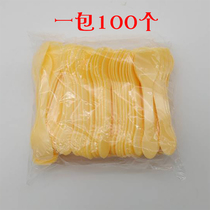 Plastic Spoon Wooden Spoon Pudding Spoon Sweetspoon Sweet Spoon Yogurt Spoon Disposable Ice Cream Spoon Sliced Ice Spoon Iron Spoon