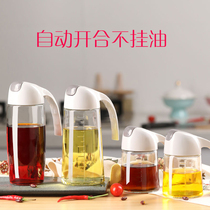 Oil Pot Japan Style Glass Assembly Oil Pouring Oil Kitchen Tank Oil Bottle Home Automatic Opening And Closing Large Capacity Soy Sauce Vinegar Oil Leak