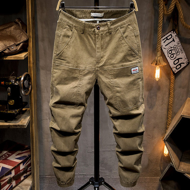 2020 wave of brand new men's trousers pants spring models male Korean fashion wild overalls loose straight casual and feet 2020 wave of brand new men's trousers pants spring models male Korean fashion wild overalls loose straight casual and feet