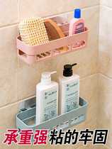 Kitchen shelf wall-mounted non-marking non-perforated bathroom bathroom shelf Wall kitchen storage rack