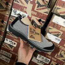 British dragon and lion summer mens breathable camp shoes one pedal breathable mesh casual shoes healthy and comfortable mens shoes