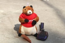 Mouse card key pendant bag pendant Mouse plush toy doll collection small object accessories