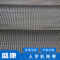 Glass annealing furnace Stainless steel conveyor belt Food processing machinery assembly line High temperature mesh belt conveyor belt
