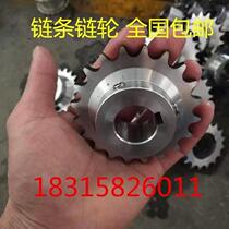 Sprocket customized 4 minutes 5 points stainless steel double row chain mechanical transmission single row sprocket processing keyway accessories