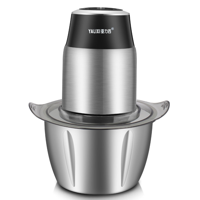 亚力西绞肉机家用电动不锈钢肉馅碎肉搅蒜搅碎机多功能辣椒碎菜机