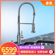 German original imported Blanco Platinum Wave high kitchen faucet MASTER-S Semi-Profi 514246