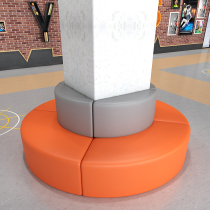 Round card holder training institutions special-shaped creative rest waiting area store around cylindrical leisure office sofa combination
