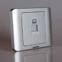 Siemens Vision Series Single Computer Information Socket 5TG0121 Color Silver