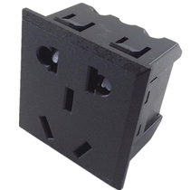 Card type embedded 10A two or three plug with security door module socket new national standard five-hole Desktop ac power socket