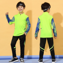 Childrens football training suit long sleeve suit mens custom team uniform warm football suit primary school student Jersey spring and autumn