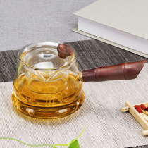 Heat-resistant glass teapot filter single pot high-temperature thickened tea stove kung fu tea ceremony tea water separation small tea maker