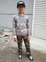 Female children's camouflage pants outdoor camouflage pants overalls women's pants multi-pocket small slim women's sports pants student pants