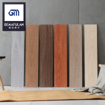 Nordic matte all-porcelain imitation solid wood grain floor tiles 200x1200 tile non-slip living room bedroom