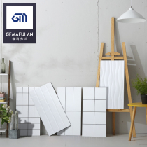 Nordic white balcony bathroom kitchen and bathroom 300x600 tile toilet wall tile toilet kitchen Plaid